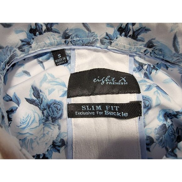 Buckle Eight X Premium Skulls Long Sleeve Button Shirt - Small - Picture 7 of 8